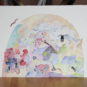 Aquarell - Spiegelbild - 56 x 76 cm - Tegernsee