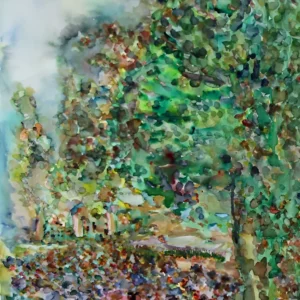 Aquarell - Waldeslust - 56 x 76 cm - Tegernsee