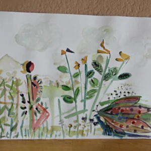 Aquarell - Farbenfrohes - 56 x 76 cm - Tegernsee